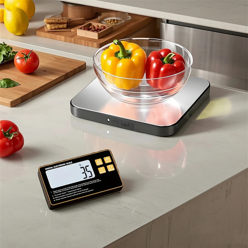 Meal Prep Kitchen - Timbangan Dapur Nirkabel dengan Layar Jarak