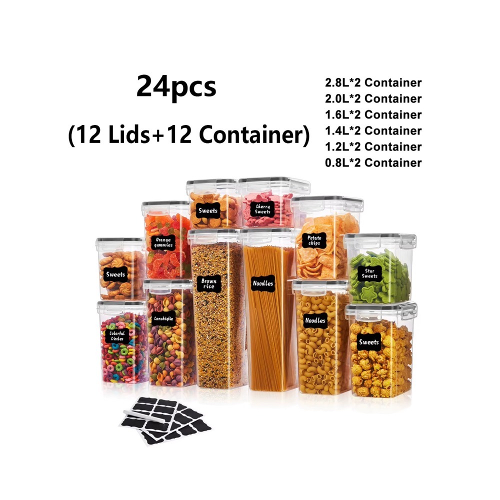 Meal Prep With Rice - 24 Buah Wadah Penyimpanan Makanan Kedap