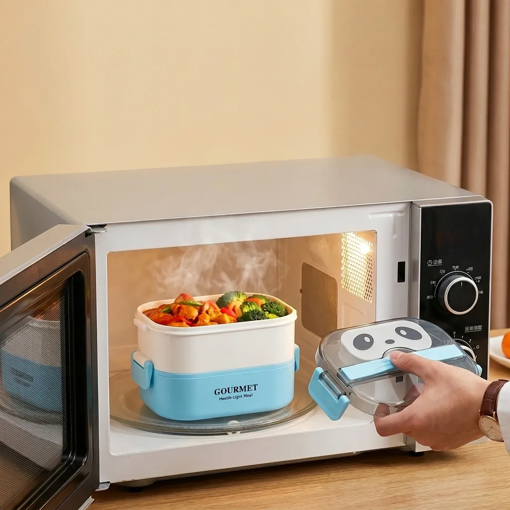 Kotak Bento Plastik yang Aman  - Meal Prep Or Prep Meal ulasan dan harga