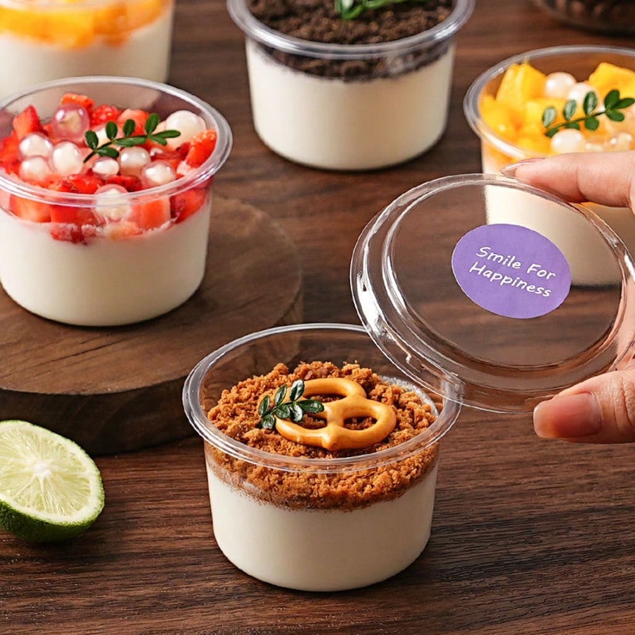 50/100 Buah 250ML Gelas Puding - Sauce Dipping Cup ulasan dan harga
