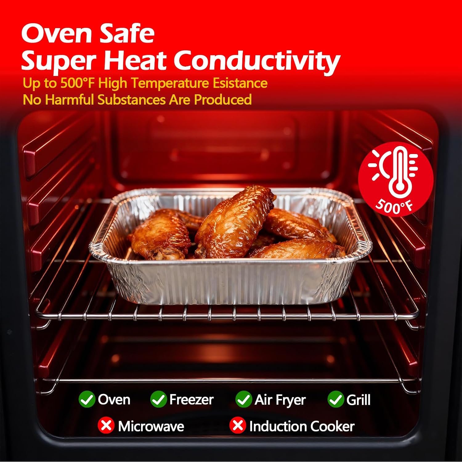 8x8 Loyang Aluminium dengan Tu - Meal Prep Or Prep Meal ulasan dan harga