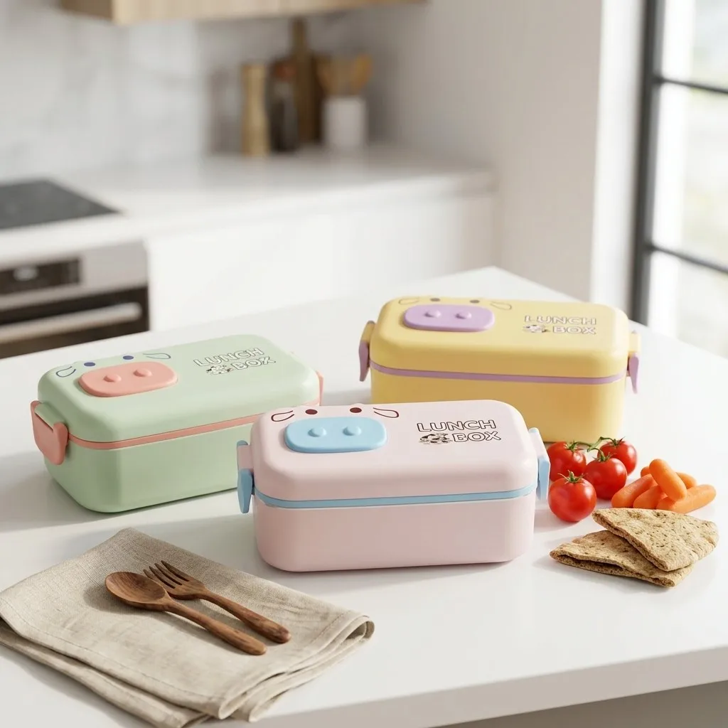 Kotak Bento Plastik yang Aman  - Meal Prep Or Prep Meal ulasan dan harga
