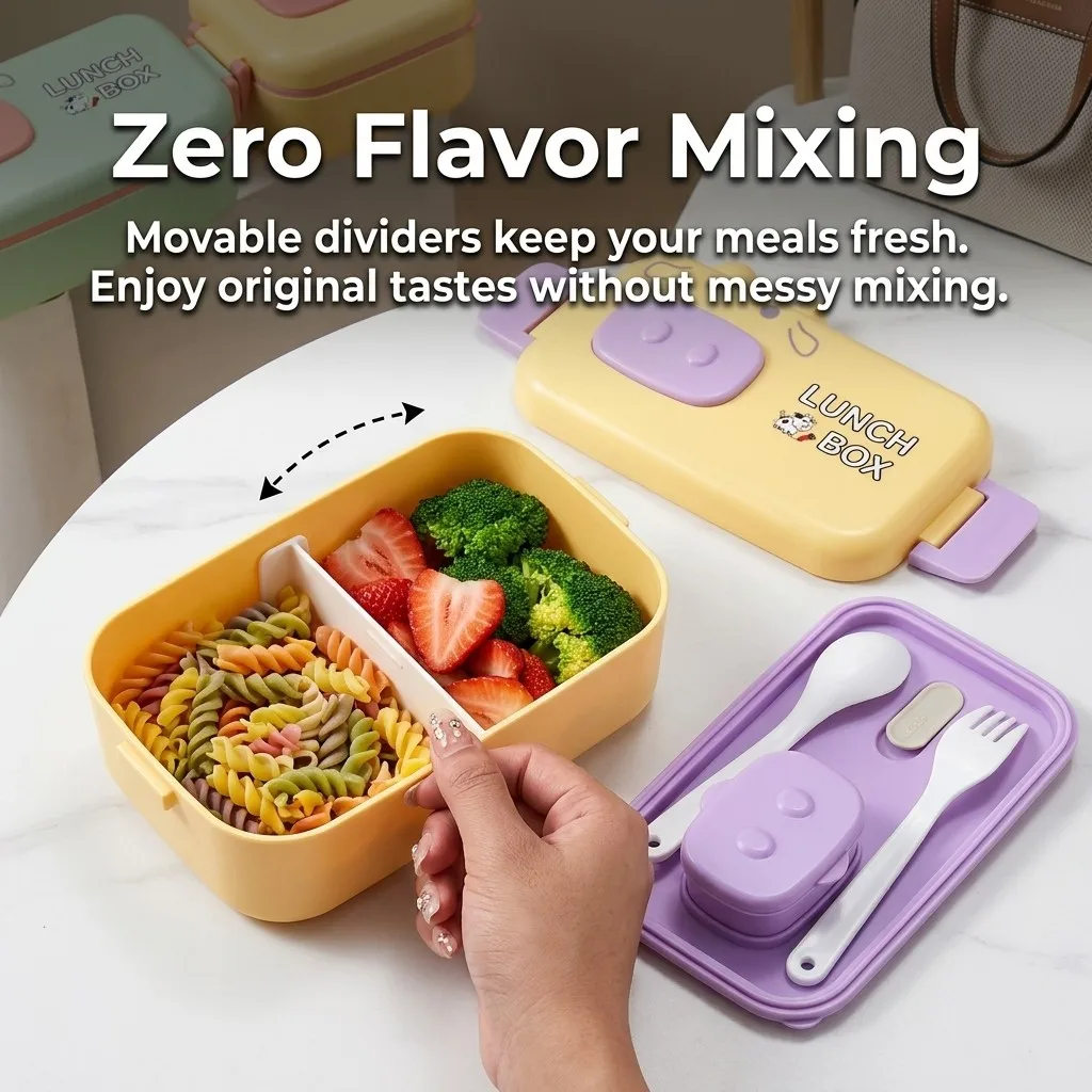 Kotak Bento Plastik yang Aman  - Meal Prep Or Prep Meal ulasan dan harga