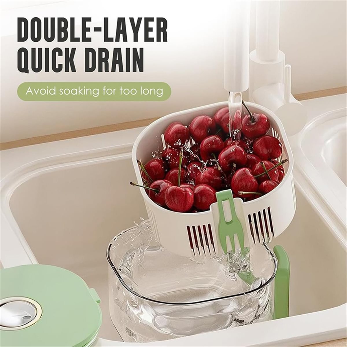 Mangkuk Pemutar Pencuci Buah 2 - Meal Prep Bowl ulasan dan harga
