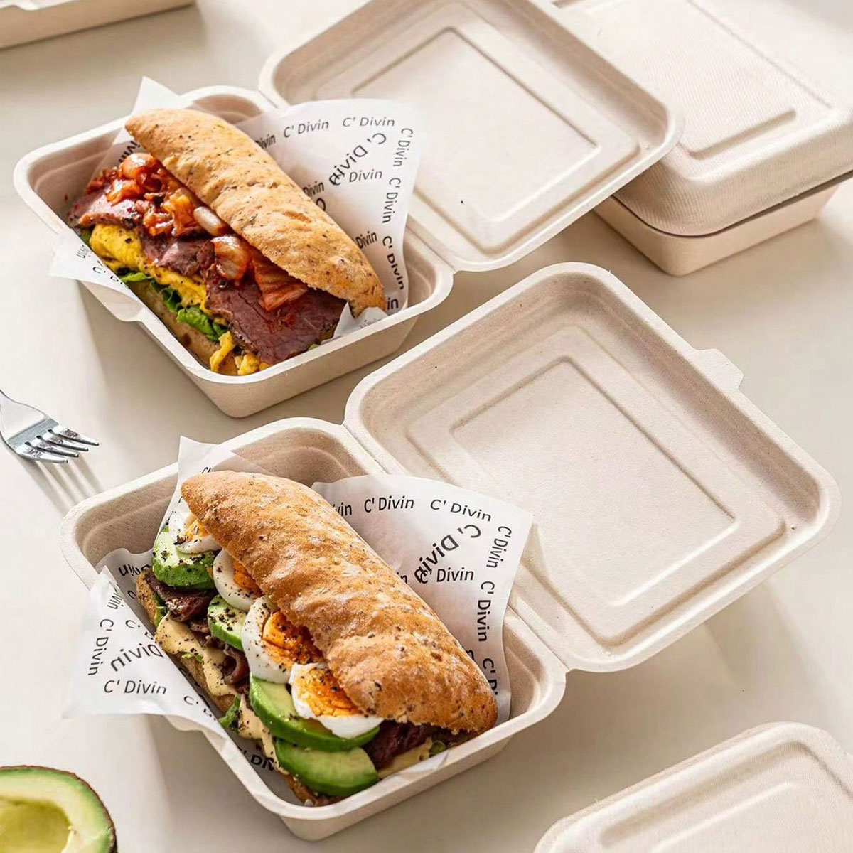 Kotak kemasan chabatta, sandwi - Meal Prep Bowl ulasan dan harga