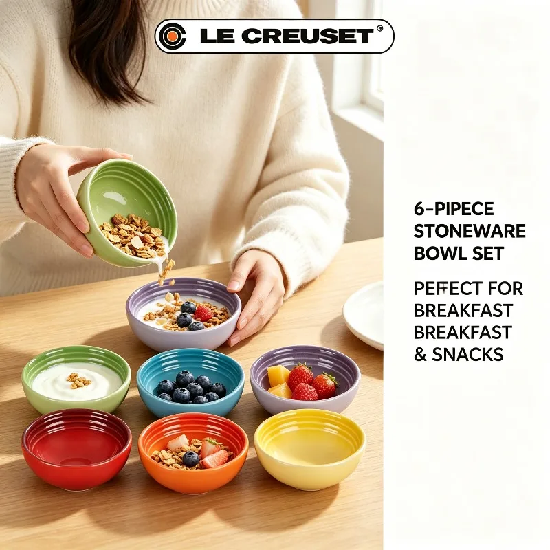 Set 6 Mangkuk Le Creuset Mini  - Meal Prep Kitchen ulasan dan harga