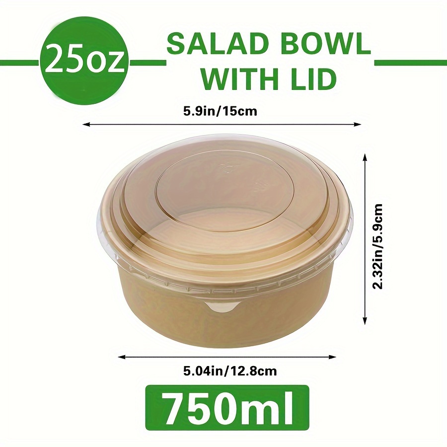 Mangkuk Kertas 25Oz/750Ml 25/5 - Meal Prep Bowl ulasan dan harga