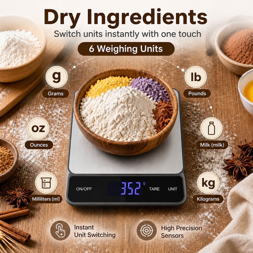 Timbangan Dapur Digital Tahan  - Meal Prep Kitchen ulasan dan harga