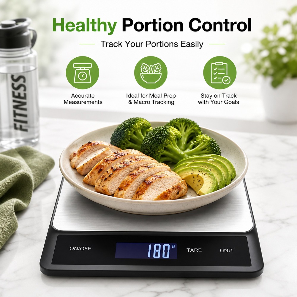 Timbangan Dapur Digital Tahan  - Meal Prep Kitchen ulasan dan harga