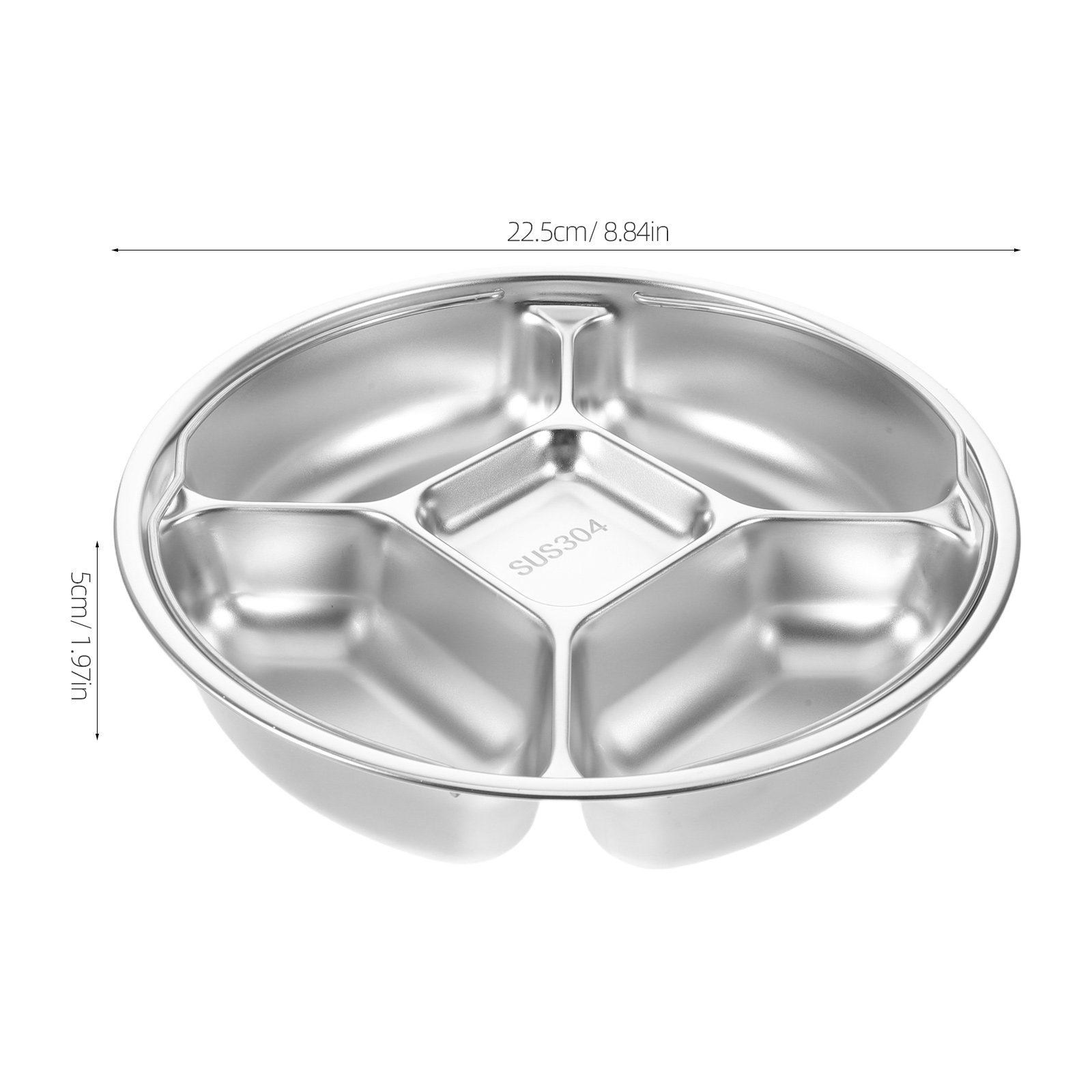 Nampan Penyaji dengan 5 Sekat, - Meal Prep Kitchen ulasan dan harga